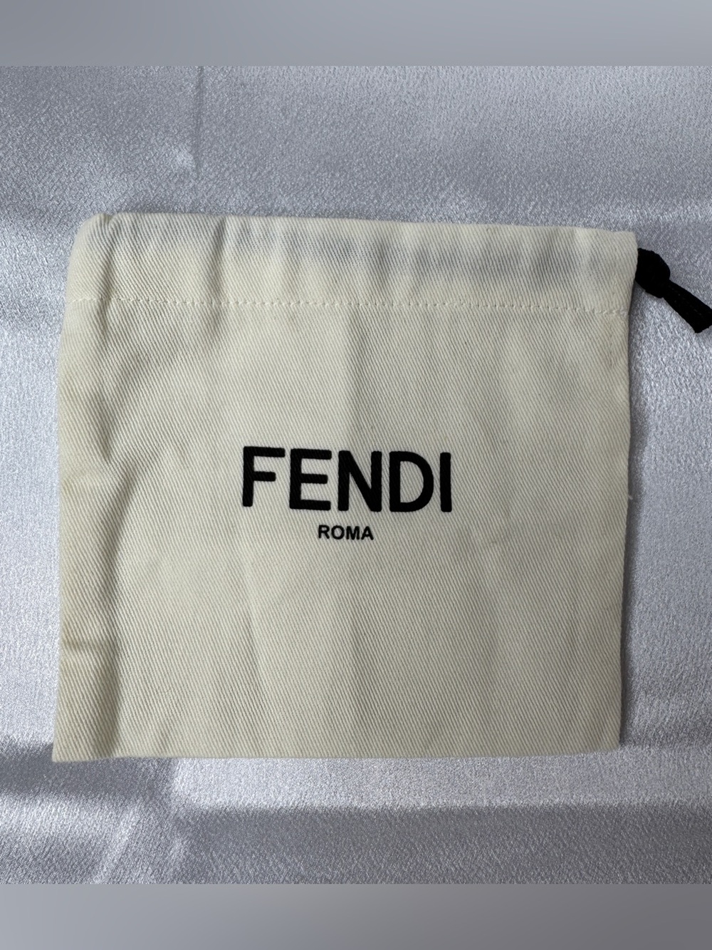 Fendi Roma Cream Drawstring Dust Bag